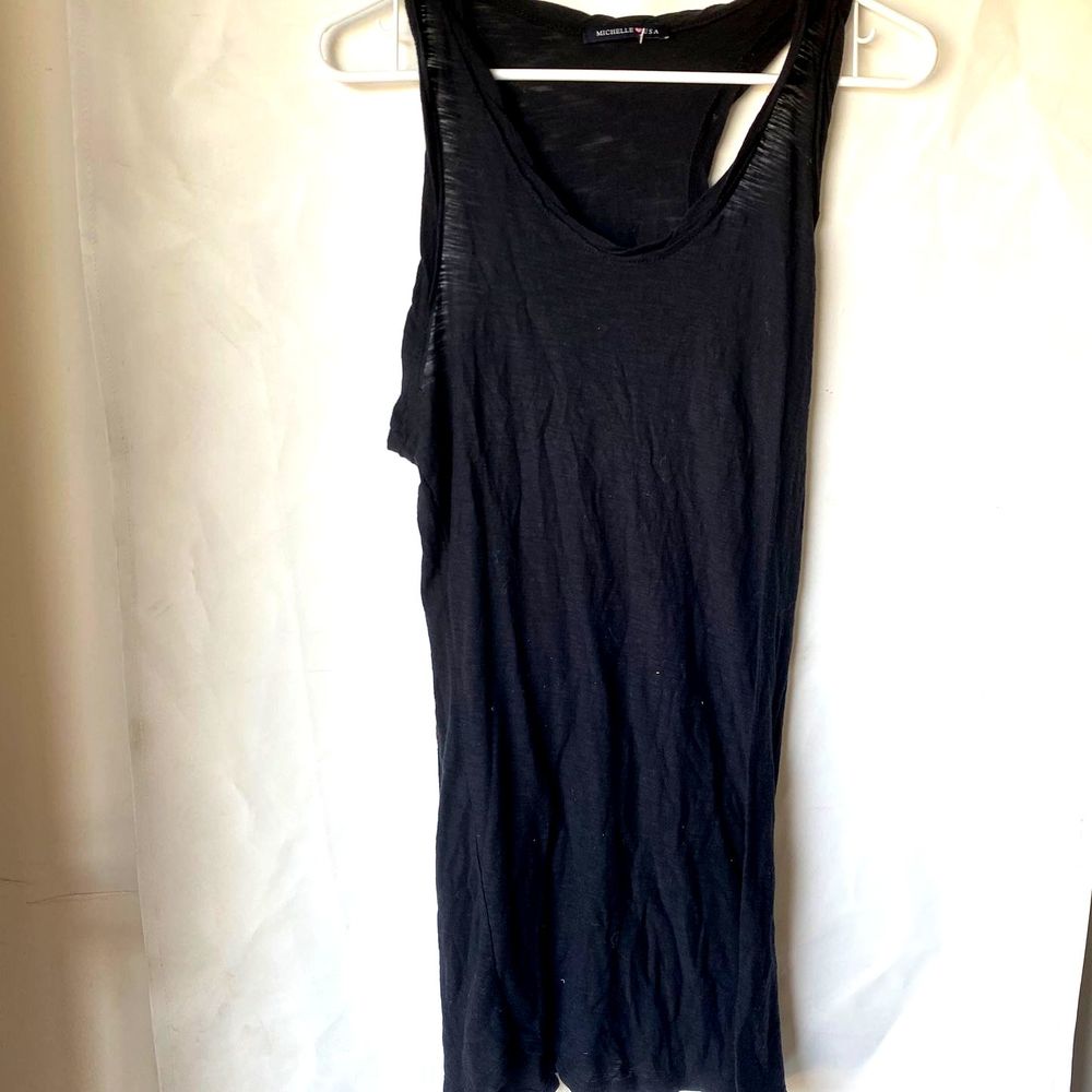 Michelle USA black tank top dress small